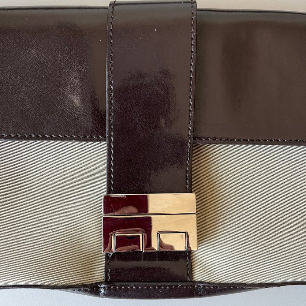 Matt & Nat Womens Bag Vegan Leather Brown Clutch Purse Montreal Rare - Picture 3 of 11